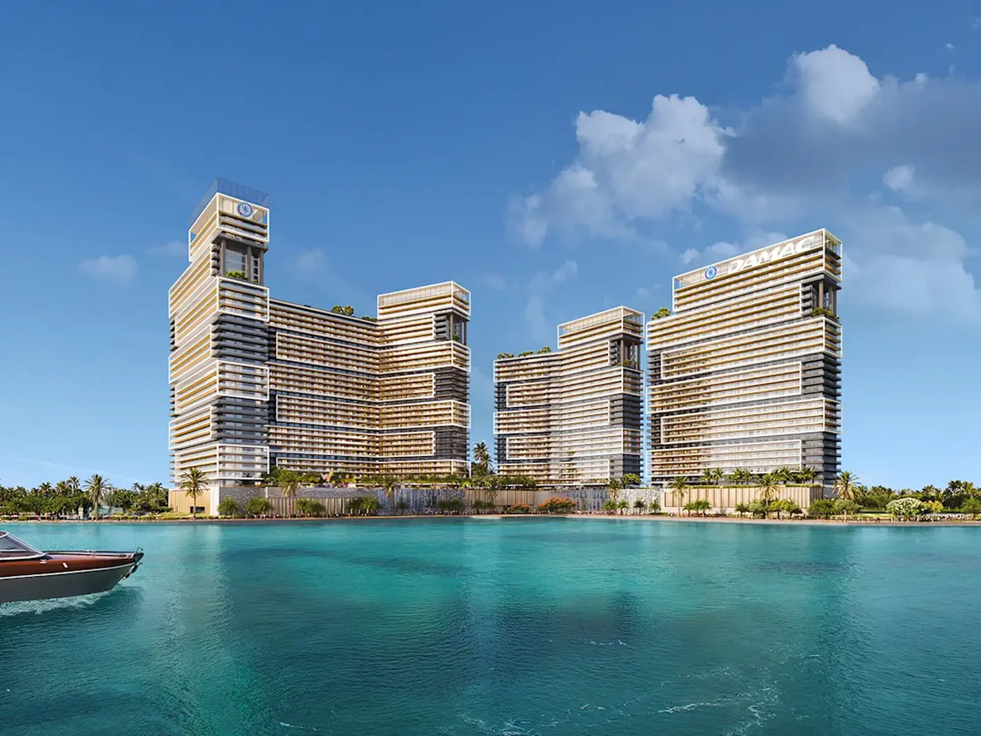 Chelsea Residences modern interior living space with panoramic maritime views