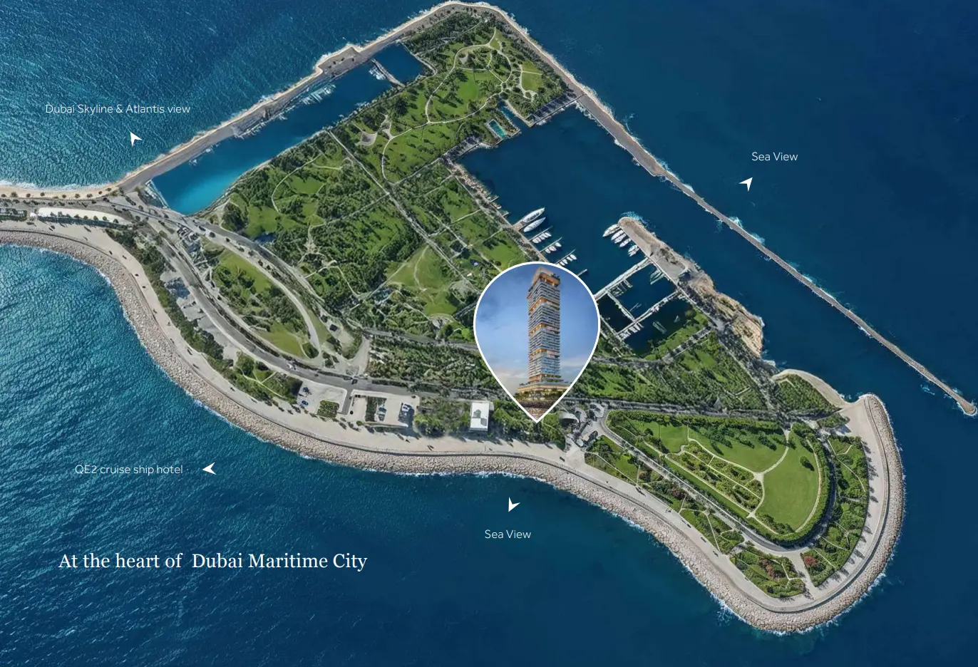 Dubai Maritime City location map