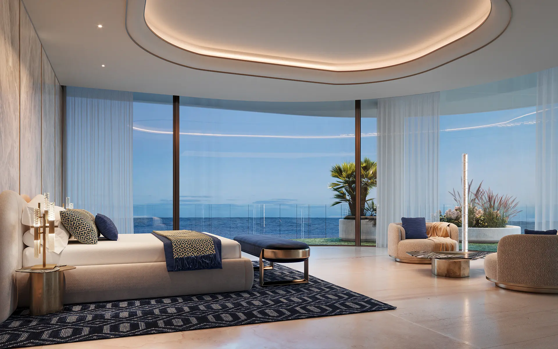 Jacob & Co. Beachfront Living dining layout