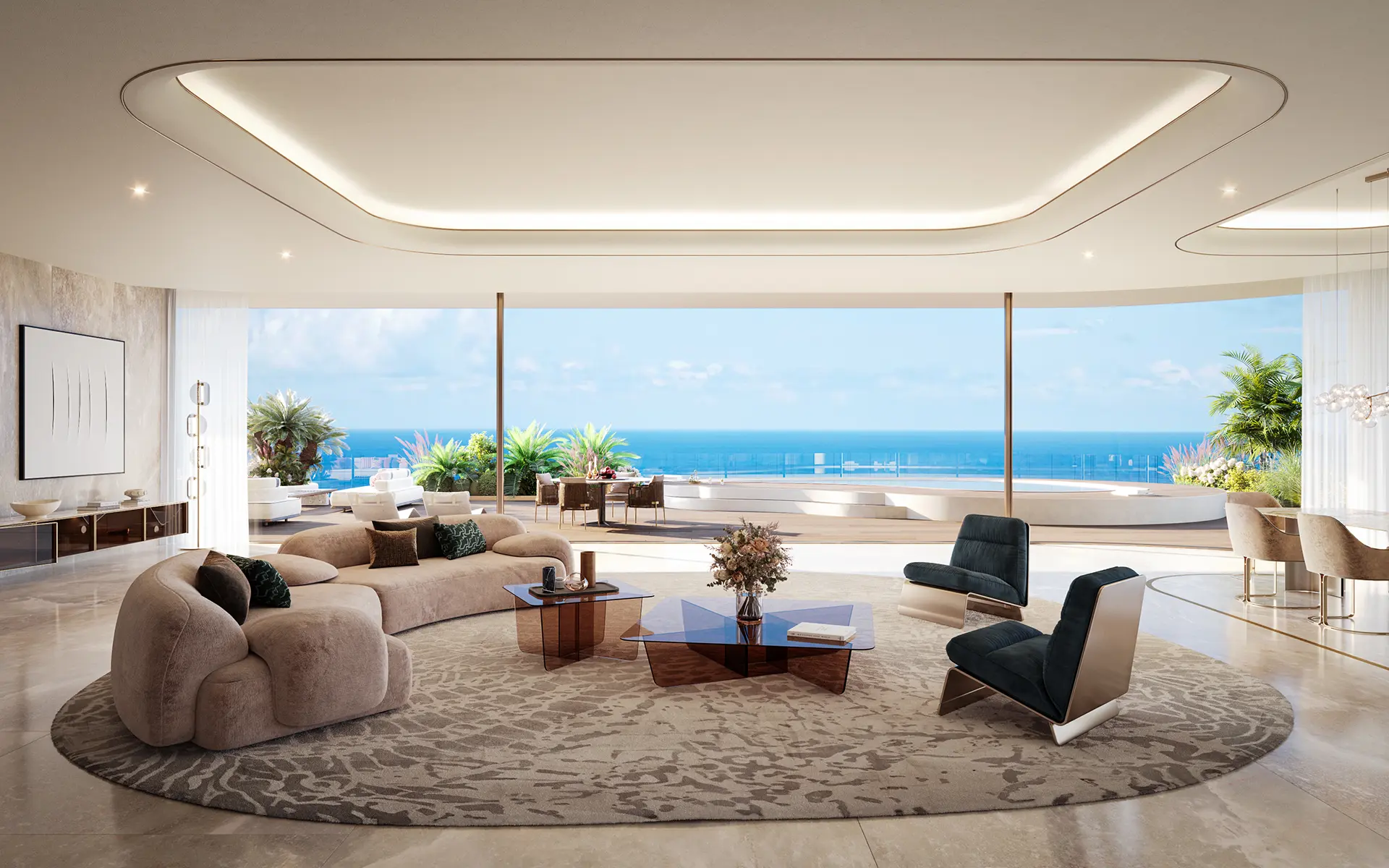 Jacob & Co. Beachfront Living seafront terrace