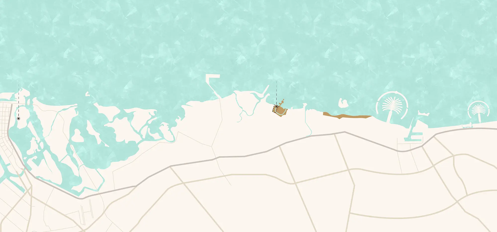Al Jurf coastal reservation map