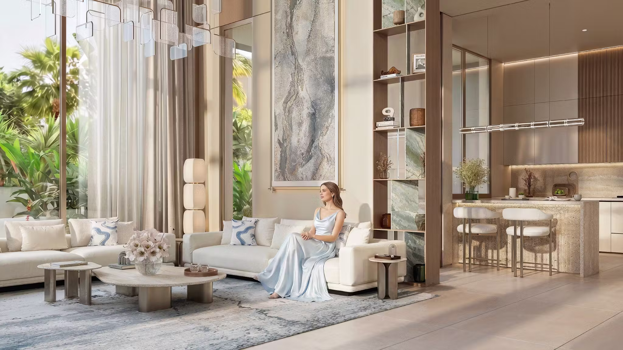 Tilal Binghatti living area views